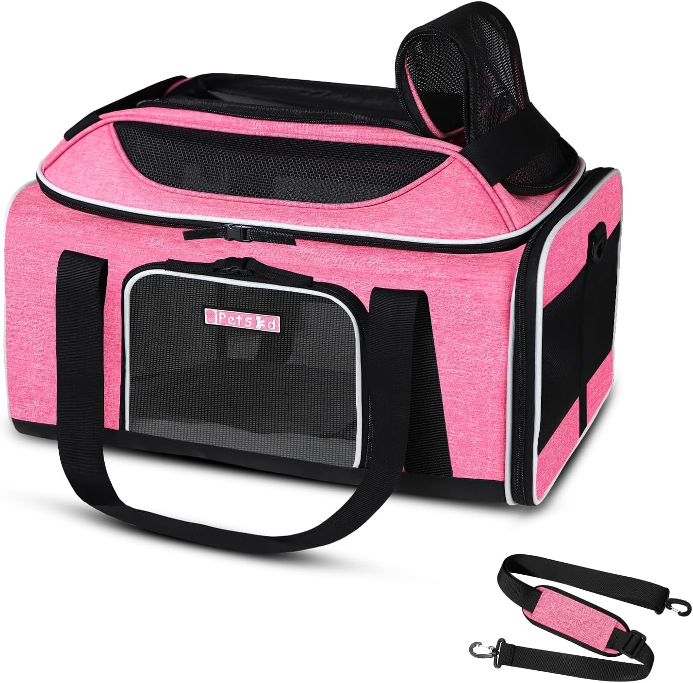 Petskd Top-Expandable Pet Carrier for Small Cats and Dogs