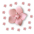 Blossom Sugar Cake Flowers Pink with Pearl Stamens - Ready-Made 100ct