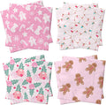 40pc Pink Christmas Cocktail Napkins - Festive Holiday Decor!