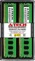 A-Tech 32GB Kit (2x16GB) DDR4 2400MHz ECC RDIMM - Server Upgrade