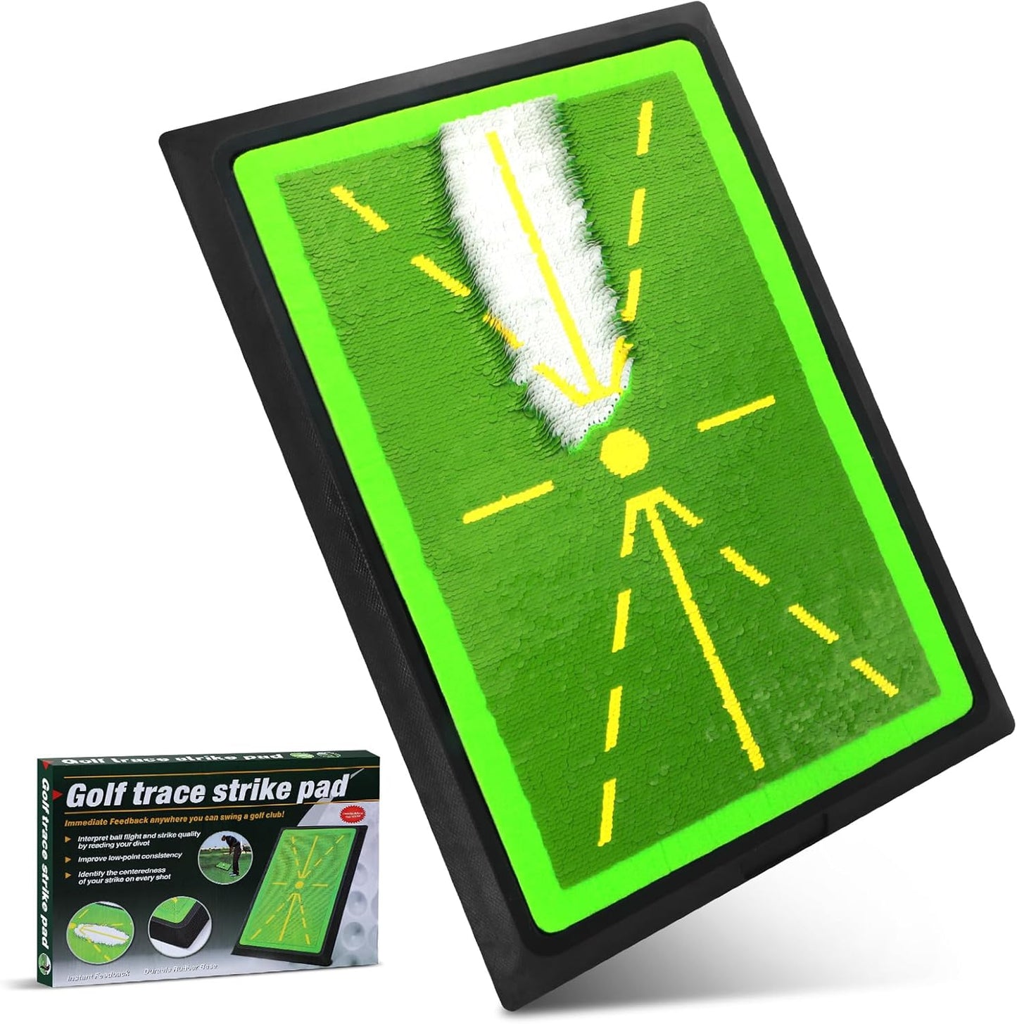 Golf Hitting Mat for Swing Path Feedback and Training Aid
