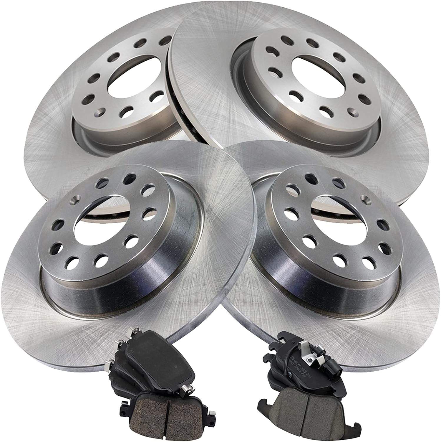 TRQ Brake Pad & Rotor Kit for 2016-2018 Audi Q3 Quattro