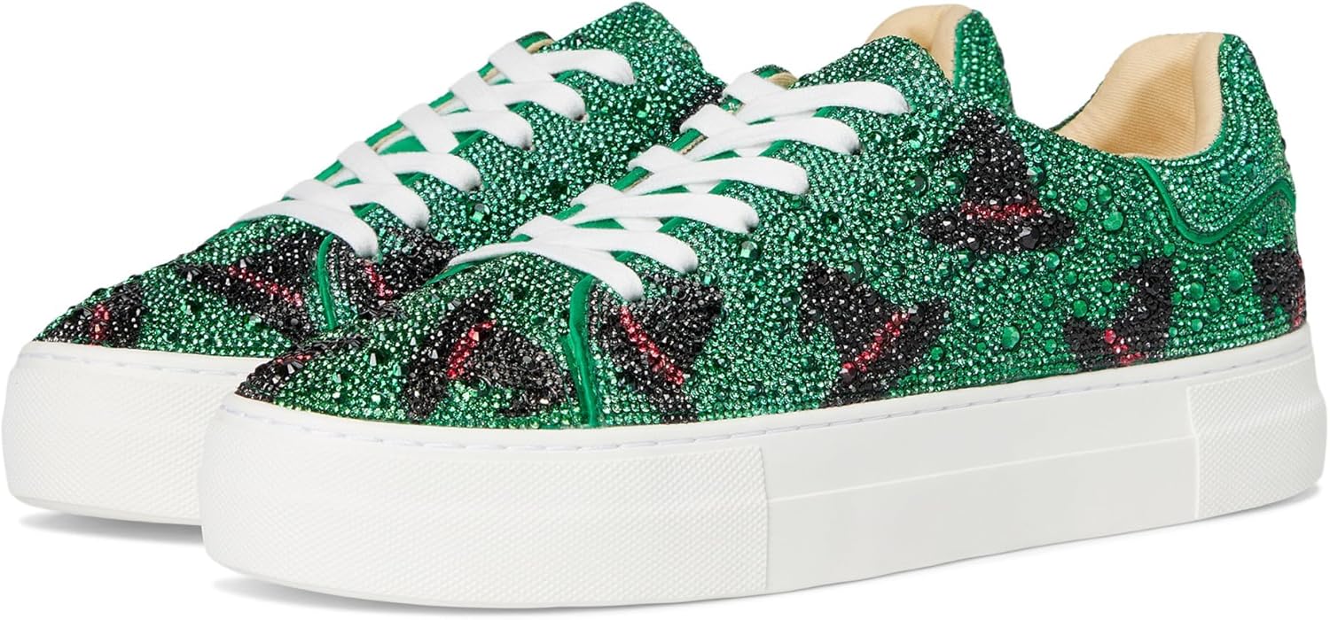 Betsey Johnson Women's Sidny Sneaker with Rhinestone Embellishments