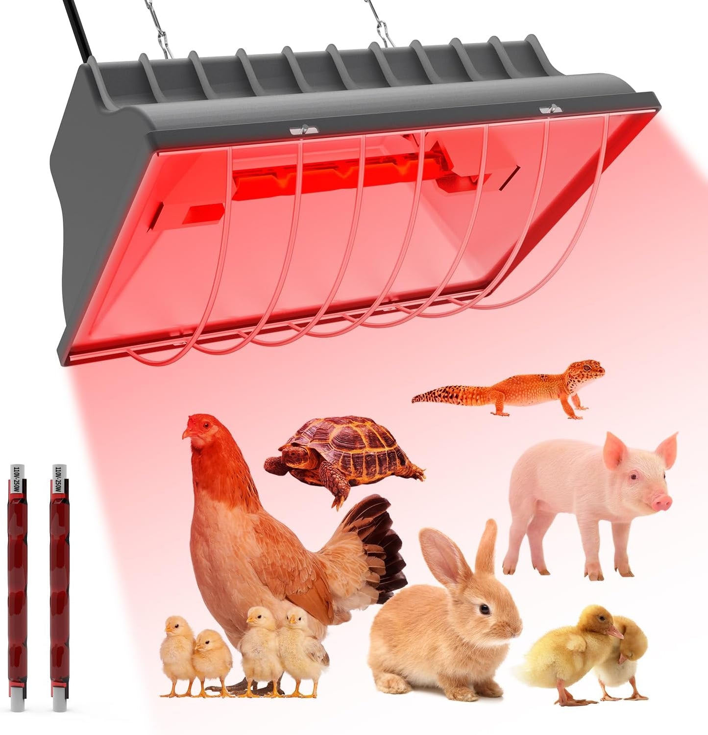 250W Aluminum Heater for Livestock & Pets
