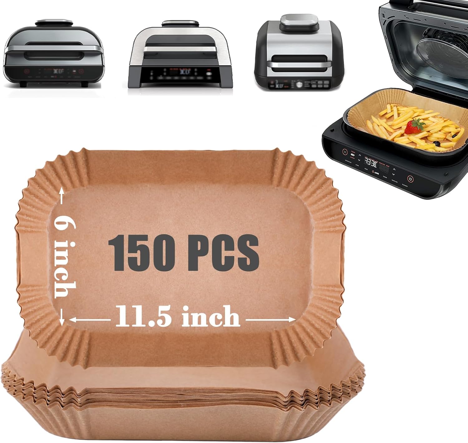 150 Pcs GOAUS Parchment Liners for Ninja XL