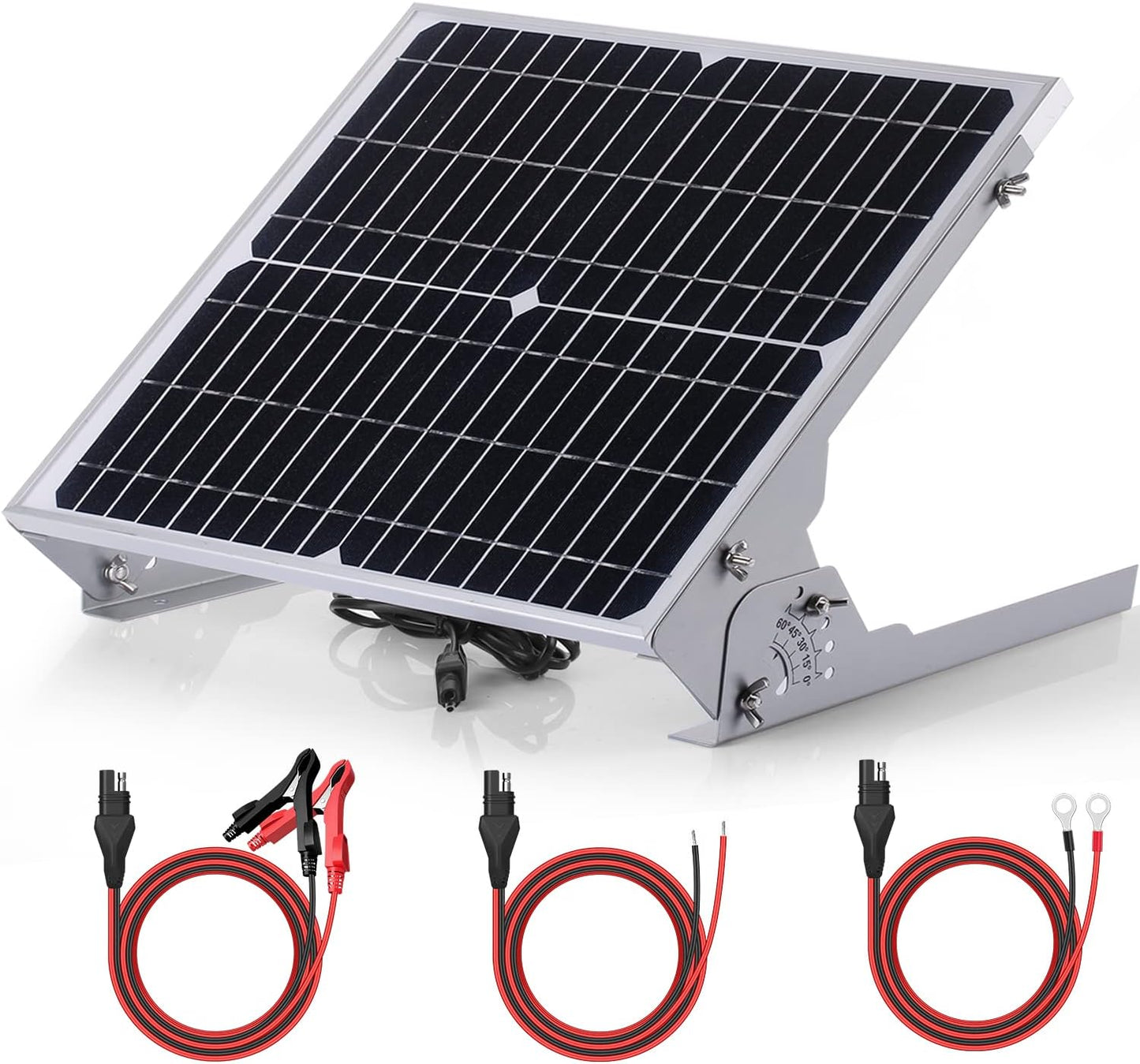 20W 12V Solar Battery Charger with Smart MPPT Technology