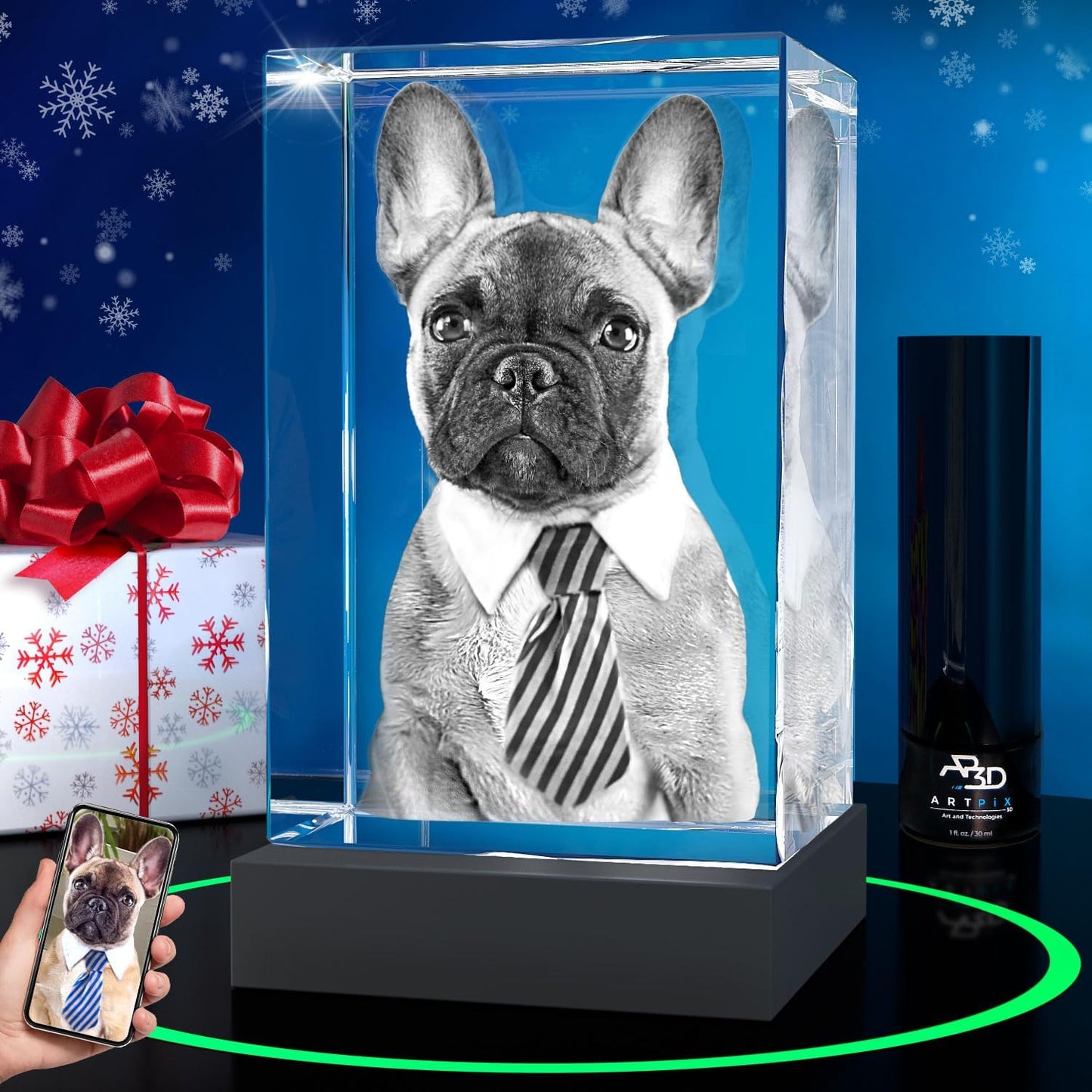 ArtPix 3D Crystal Photo - Unique Personalized Christmas Gifts