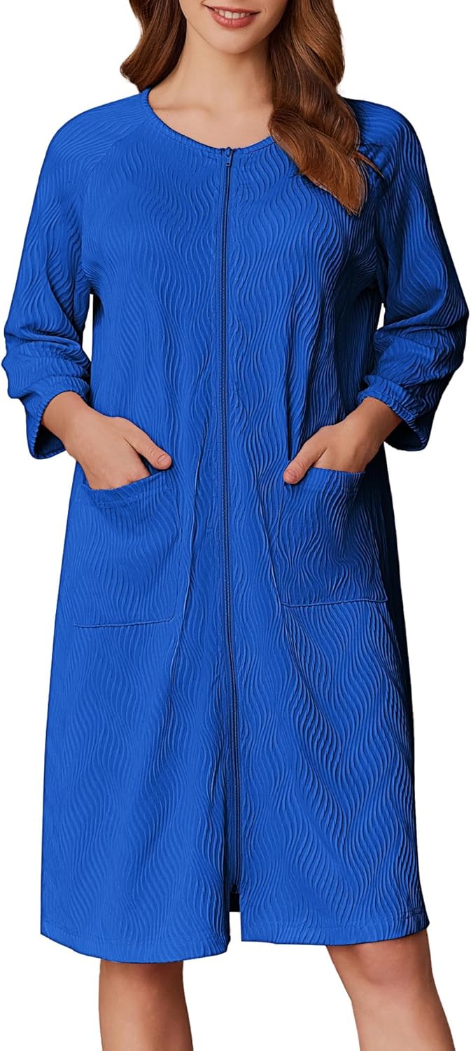 Ekouaer Women Zipper Robes for Comfort and Style in Any Season