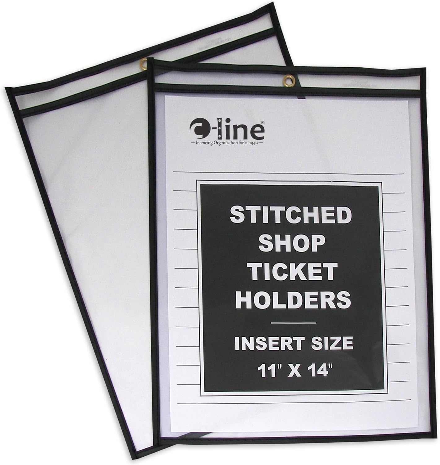 C-Line Stitched Shop Ticket Holders for Easy Document Display
