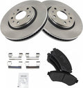 TRQ Front Brake Pad & Rotor Kit Compatible with 2003-2004 Cadillac