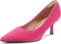 mysoft Kitten Heels for Women Low Heel Pumps 2 in Closed Toe cushioned