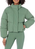 Womens Cropped Full-Zip Puffer Jacket - Warm, Recycled Fill Women's