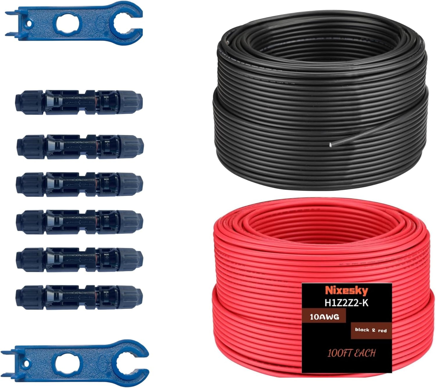 Solar Cable 100Ft 10 AWG Wire for RV and Photovoltaic Systems
