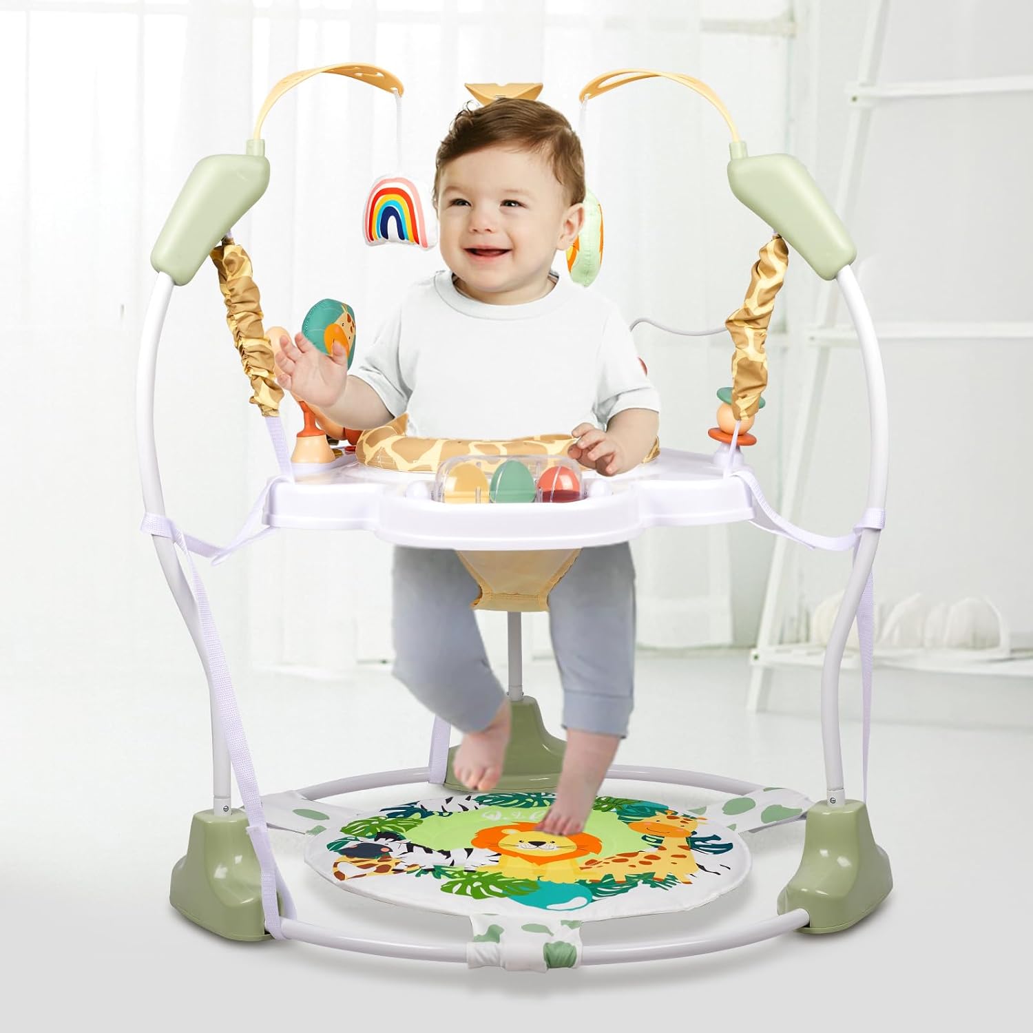 3-in-1 Baby Activity Center with 360 Rotating Seat and Music