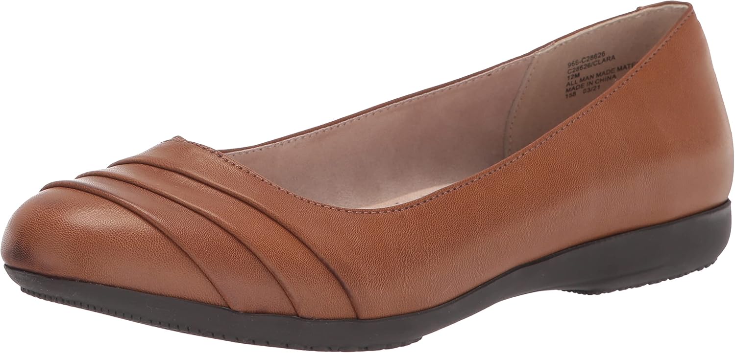 Clara Ballet Flat for Women with Cushioned Insole and Arch Support