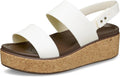 Crocs Brooklyn Cork Low Wedge Womens Sandal - Lightweight Comfort