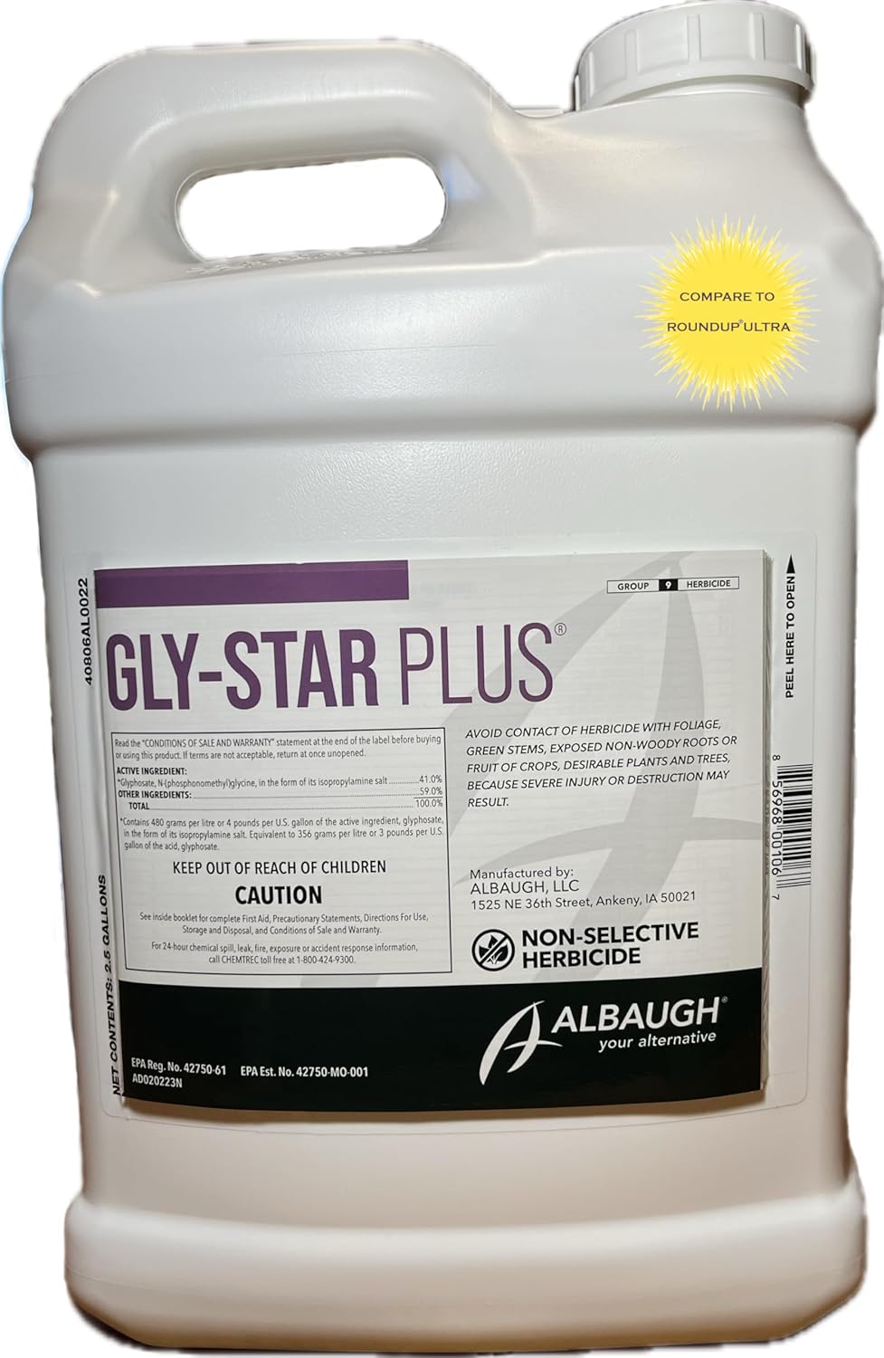 Gly Star Plus Herbicide 2.5 Gallons for Effective Weed Control