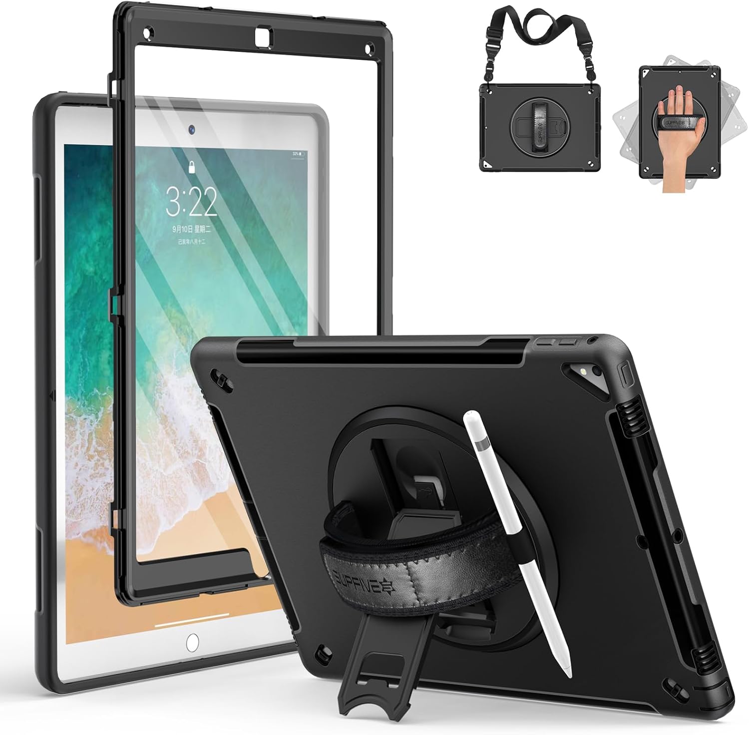 SUPFIVES iPad Pro 12.9 Case: Military-Grade Protection & More