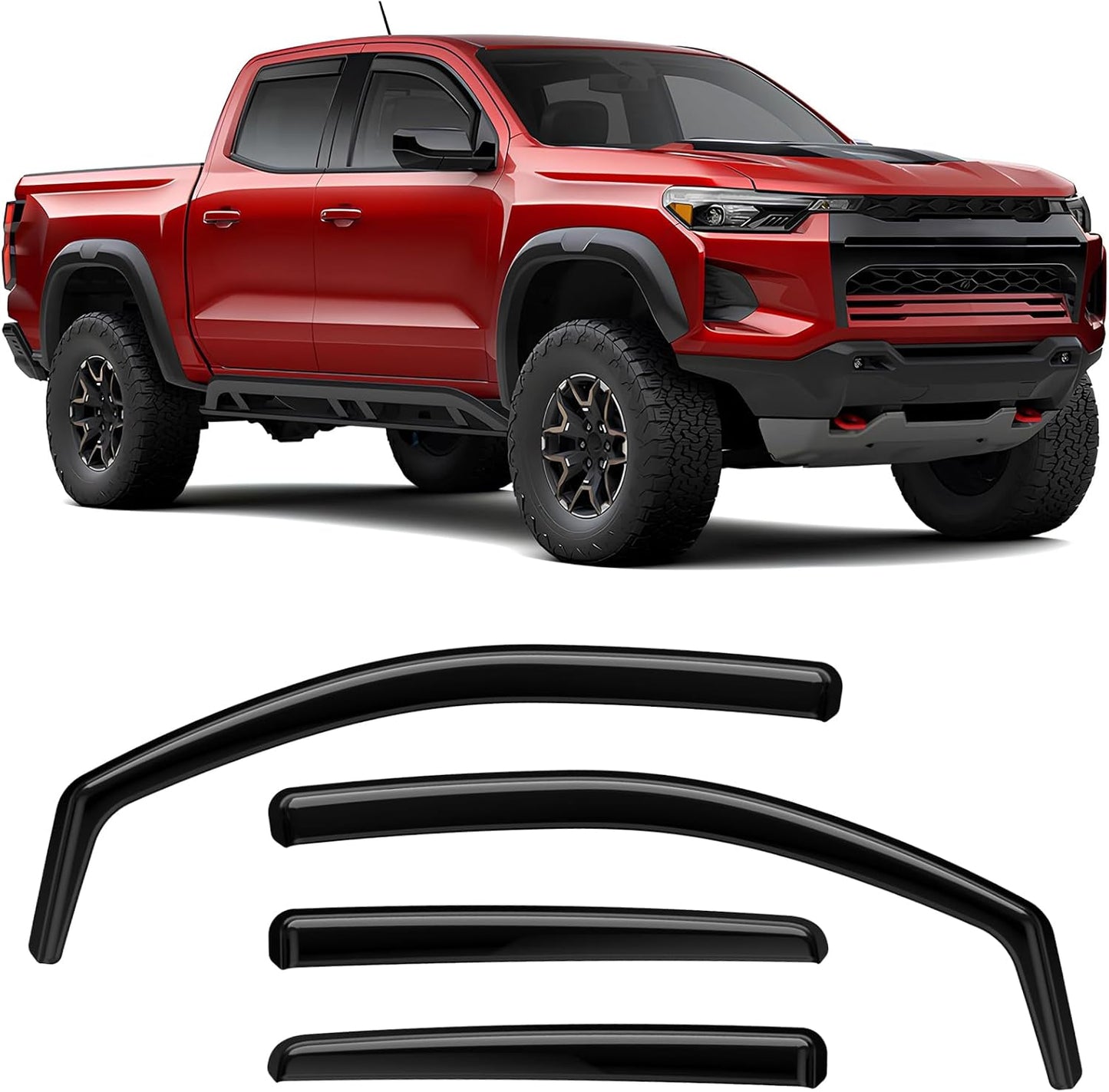 In-Channel Rain Guards for Chevrolet Colorado and GMC Canyon