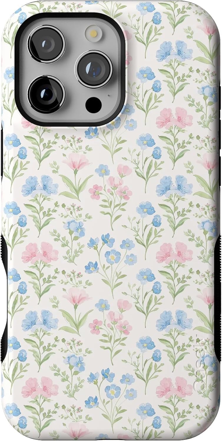 Casely iPhone 16 Pro Case - Pastel Garden Bold Design