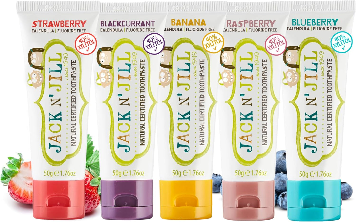 Jack N' Jill Natural Toddler Toothpaste - Fluoride Free & Safe