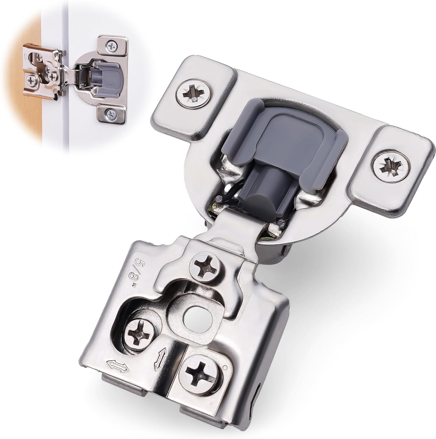 Soft Close Cabinet Hinges 100 Pack for Kitchen Doors