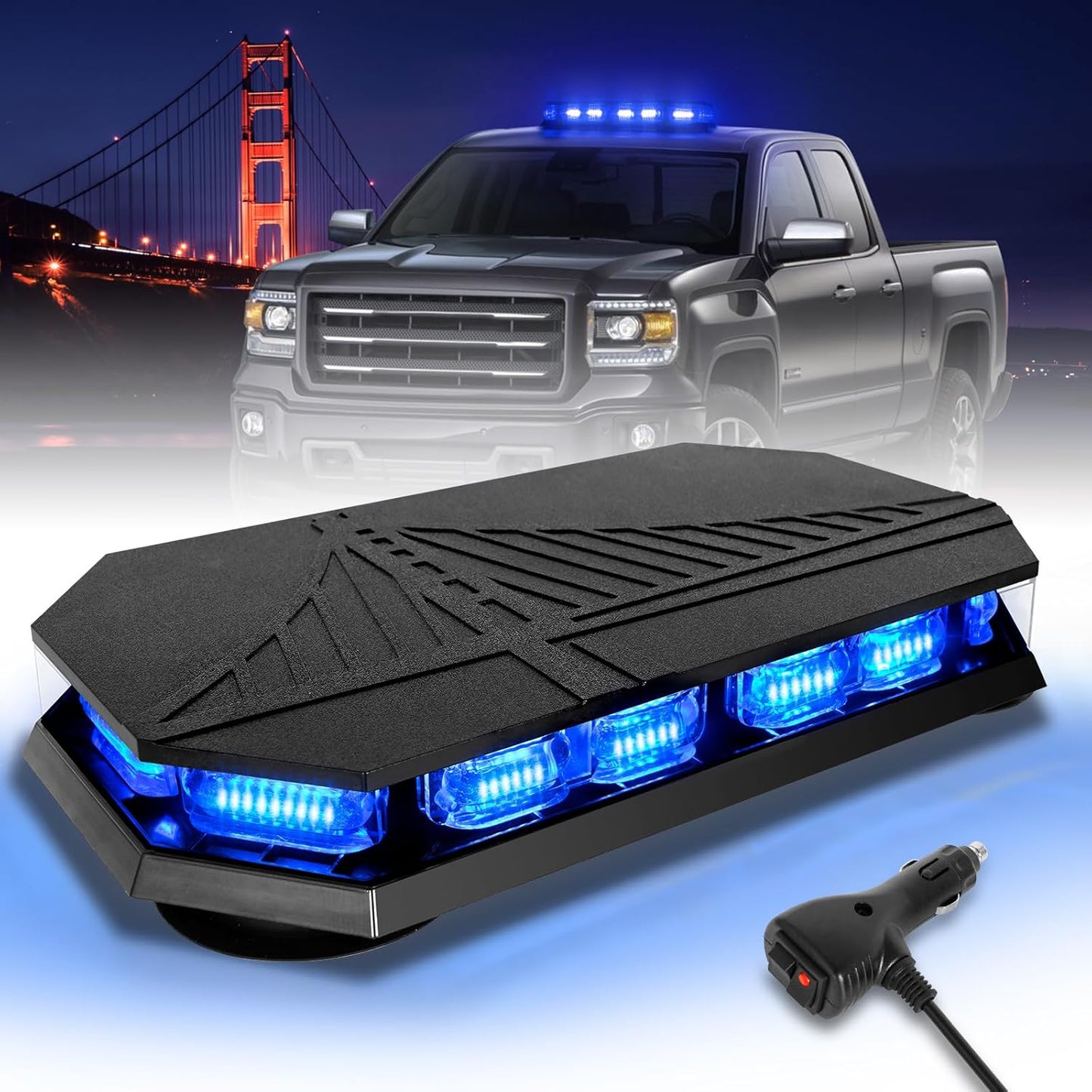 HLauto 406D Rooftop Emergency Strobe Lights Bar for Safety