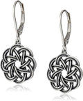 Sterling Silver Dangle Earrings Celtic Knot - Lightweight Elegance