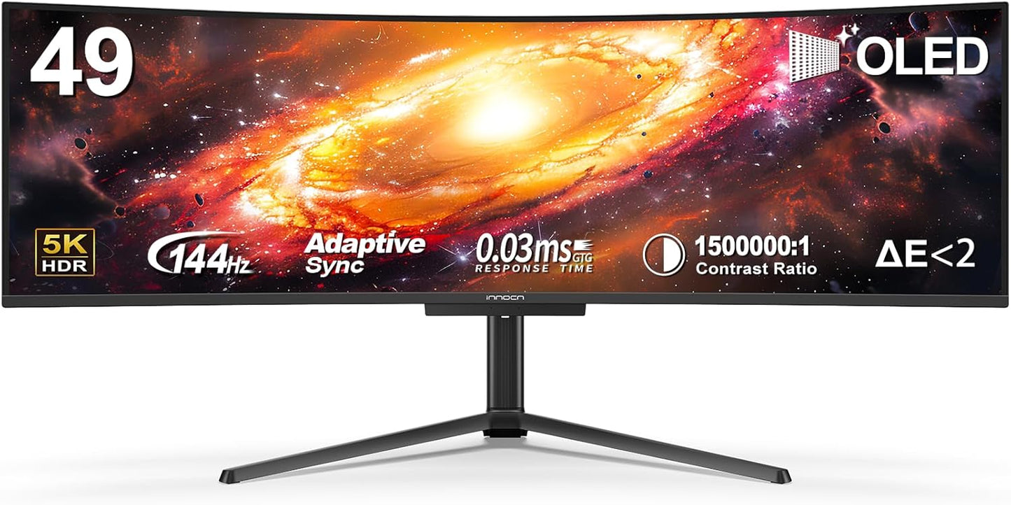 INNOCN 49 Ultrawide Curved Gaming Monitor: Immersive Visuals & Speed