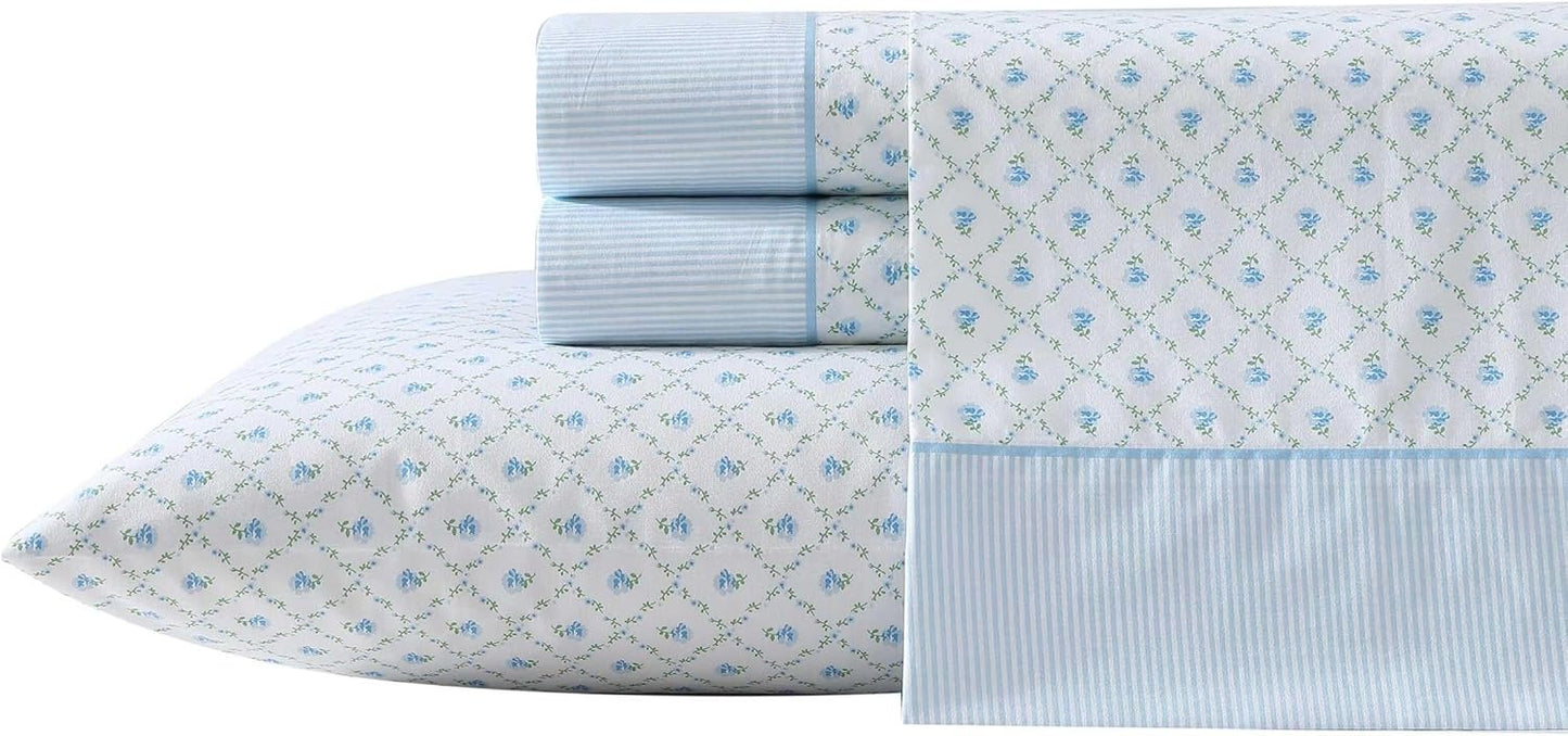 Breathable Percale Cotton Sheet Set for Chic Home Decor