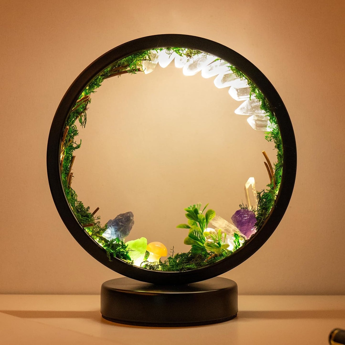 Runyangshi Forest Style Bedroom Night Light with USB Port