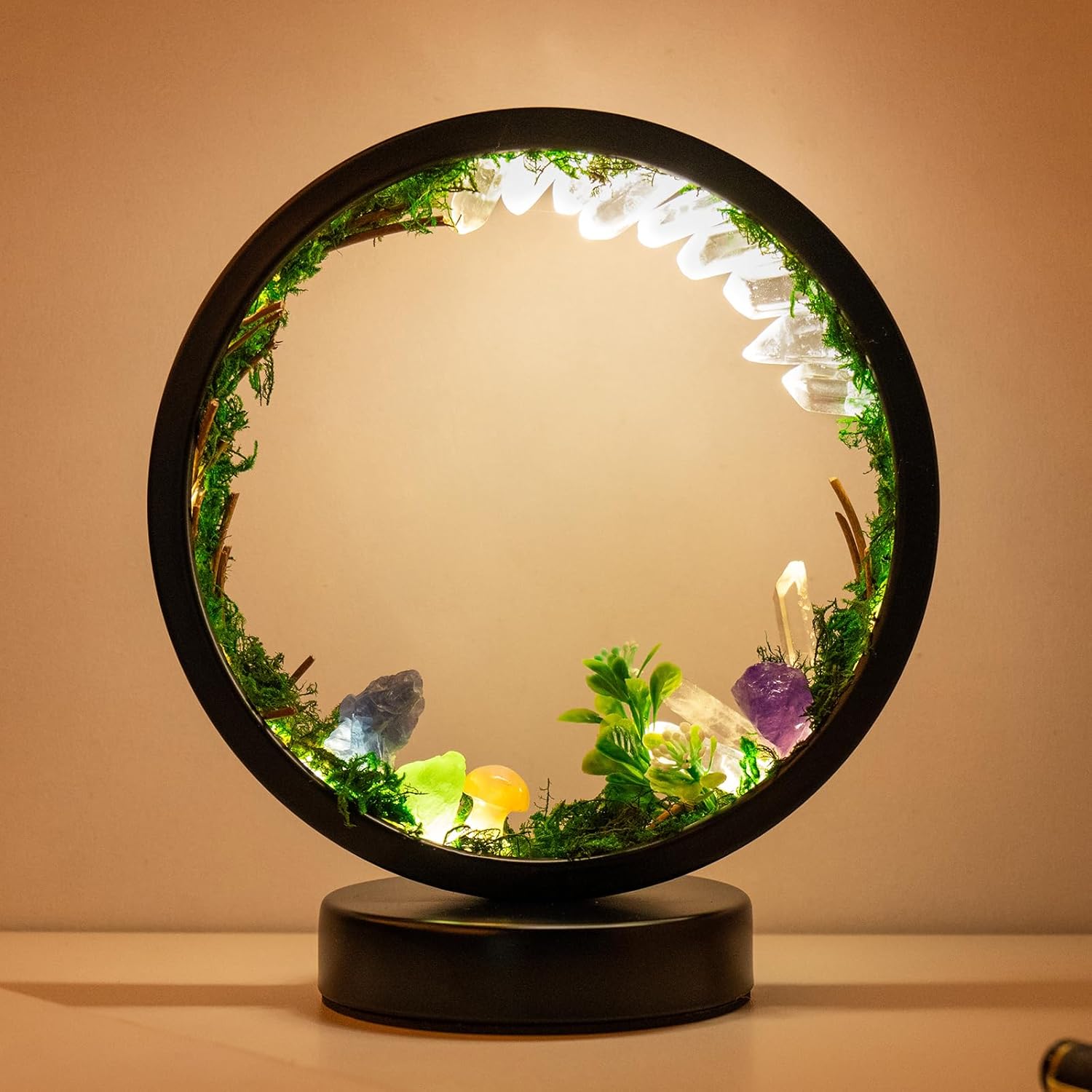 Runyangshi Forest Style Bedroom Night Light with USB Port