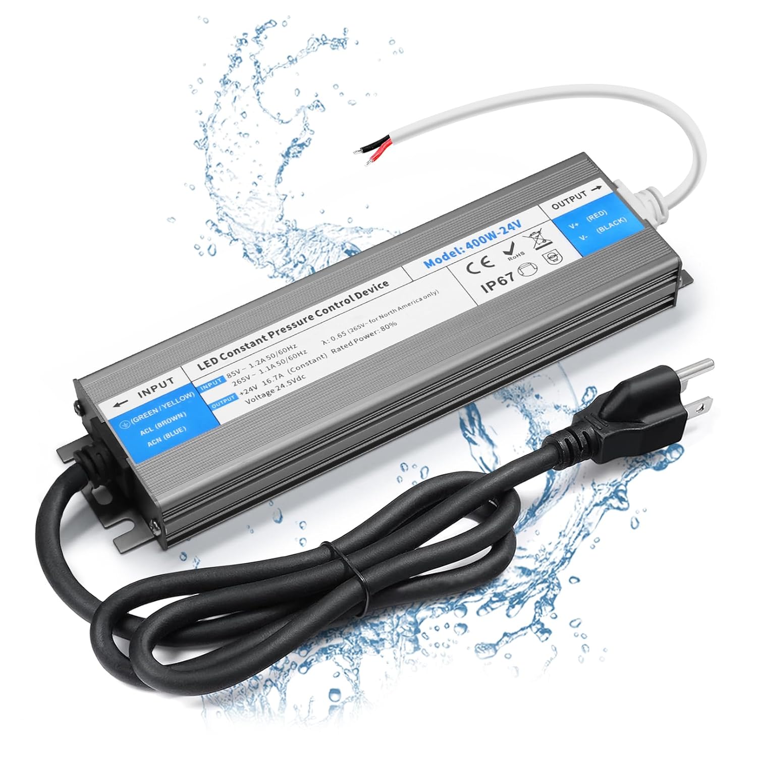 LED Driver 400 Watts Waterproof Power Supply for Outdoor Use