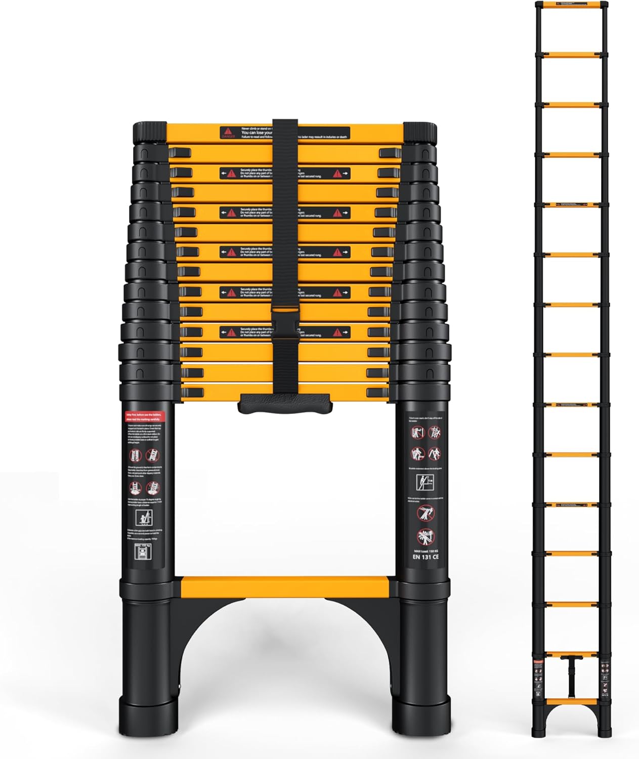 14.5FT Telescoping Ladder for Household and Outdoor Work