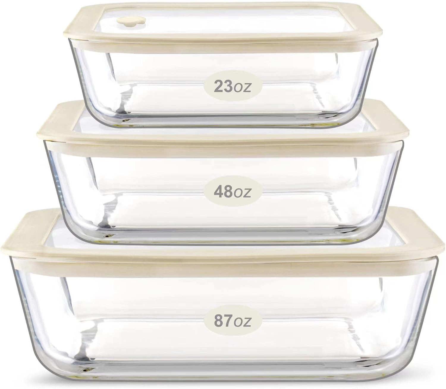 Urban Green Glass Food Container Set - Airtight & LeakProof