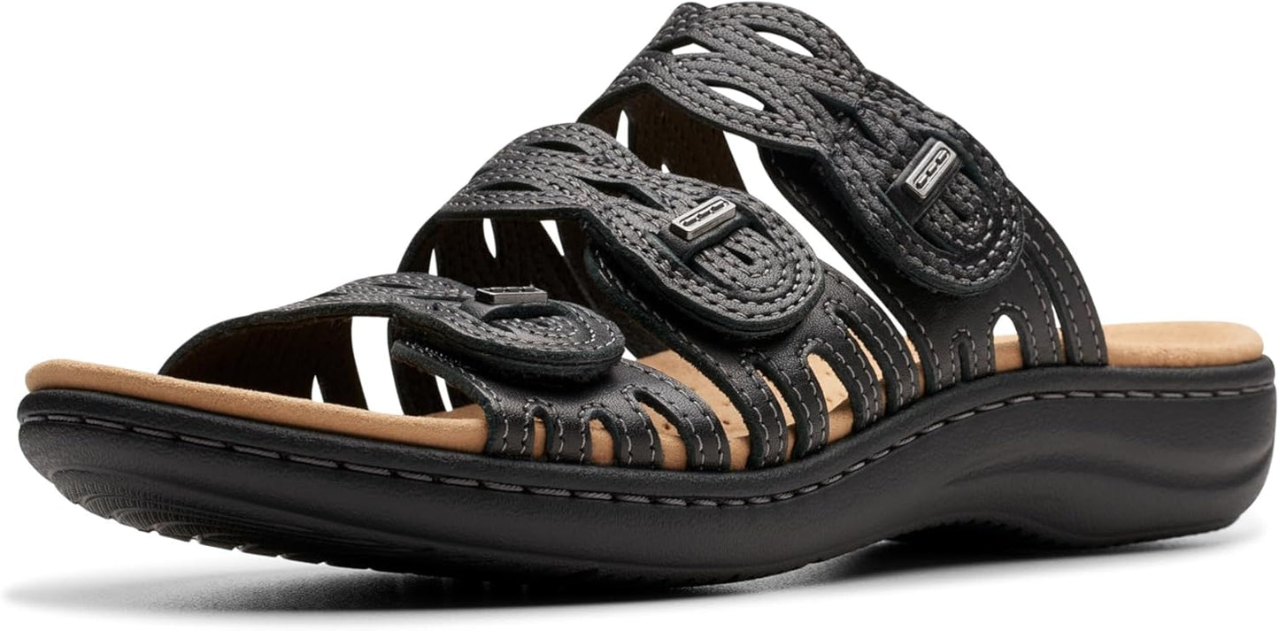 Clarks Women's Laurieann Ruby Flat Sandal for Summer Comfort