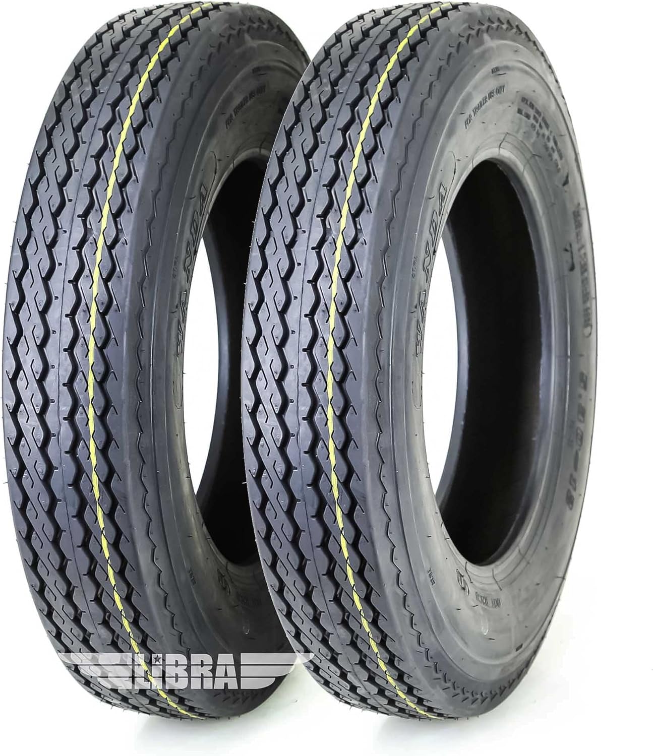 WANDA Set of 2 Highway Boat Motorcycle Trailer Tires 4.80-12