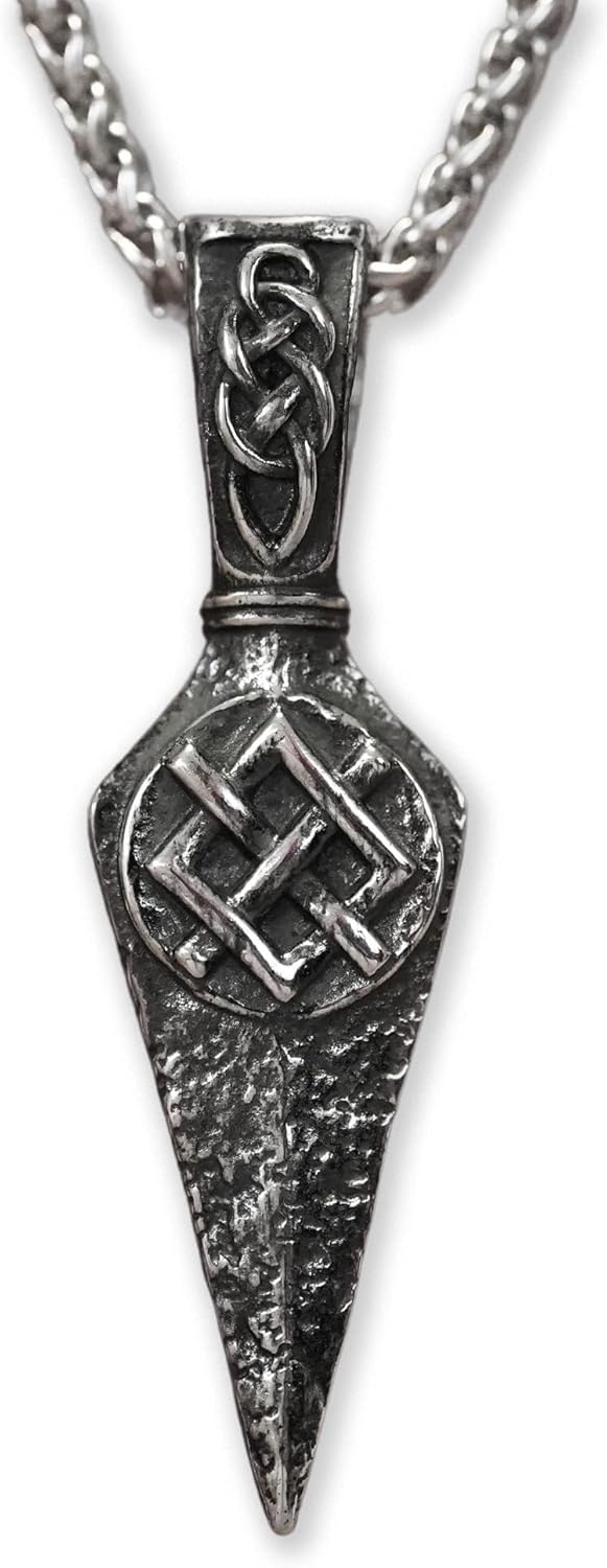 Viking Odin Gungnir Spear Pendant Necklace for Men and Women