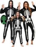 Veseacky Matching Family Pajamas Skeleton Glow in Dark Jumpsuit - Cozy