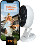 Sensforge Indoor Outdoor Battery Camera - 2.5K Color Night Vision