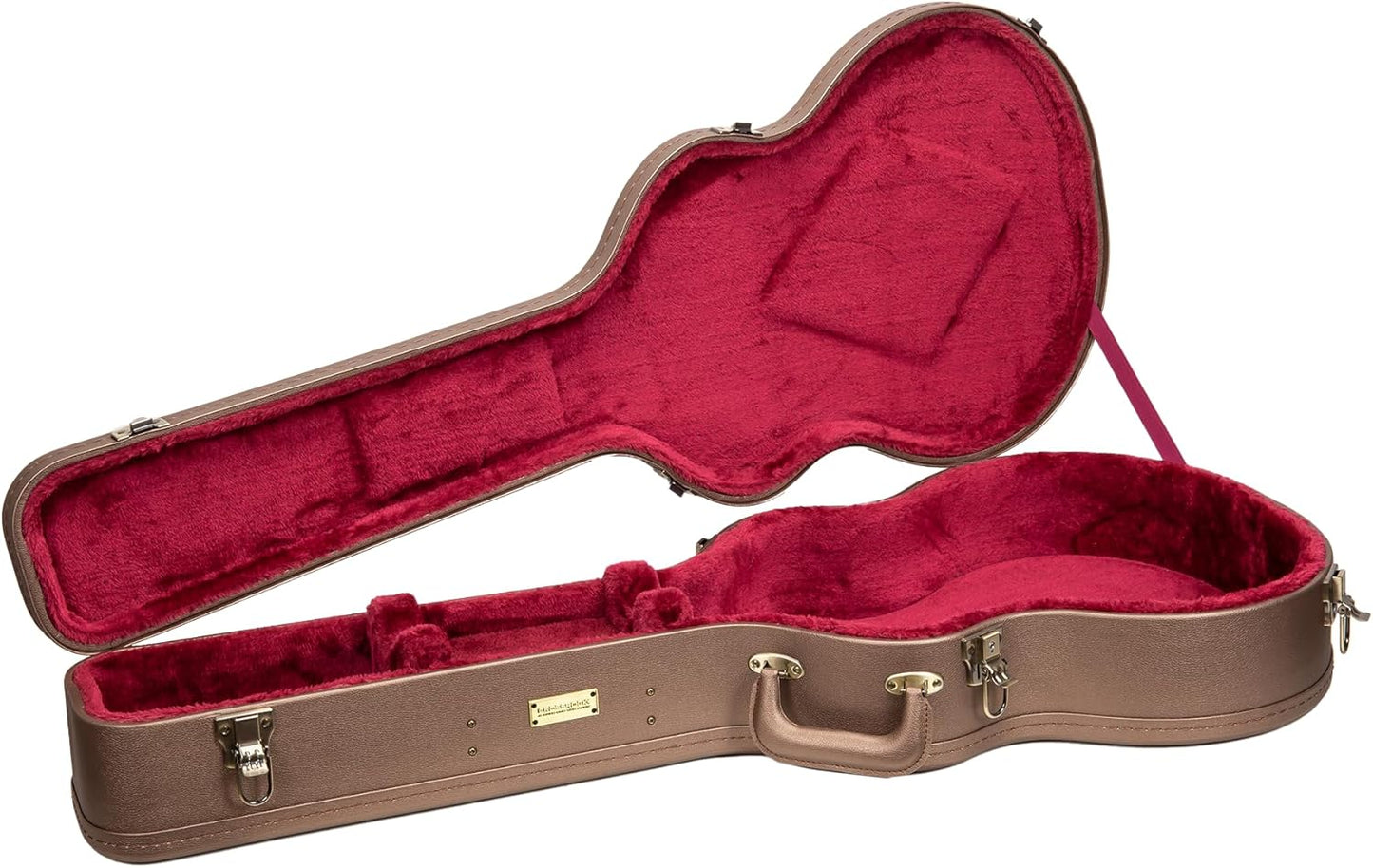 Premium Wood OM Guitar Case | Elegant Design & Security