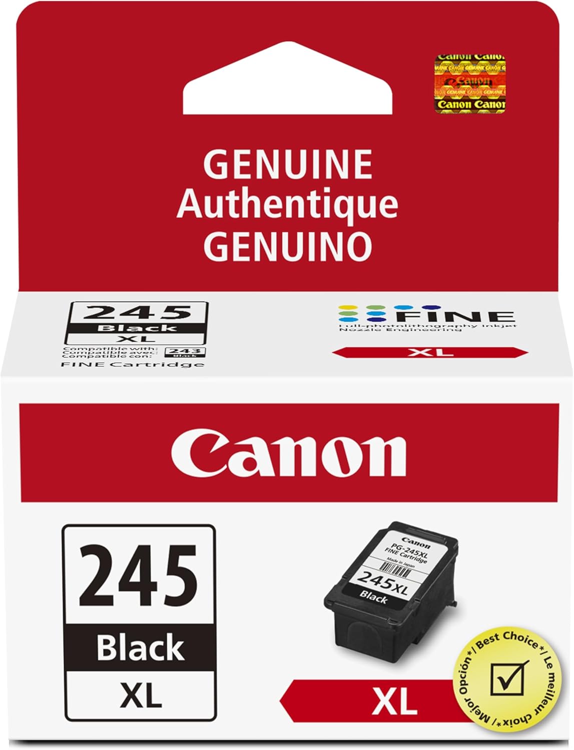 Canon PG-245 XL Genuine Black Ink Cartridge for Quality Prints