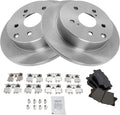 TRQ Rear Posi Ceramic Brake Pad & Rotor Kit for Lexus HS250H Toyota
