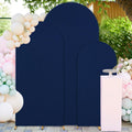 Spandex Wedding Arch Cover Set of 3 Navy Blue - Stretchy Backdrop