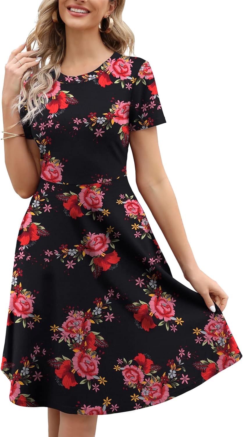 Women's Elegant Knee Length Dresses for Vintage Style Lovers