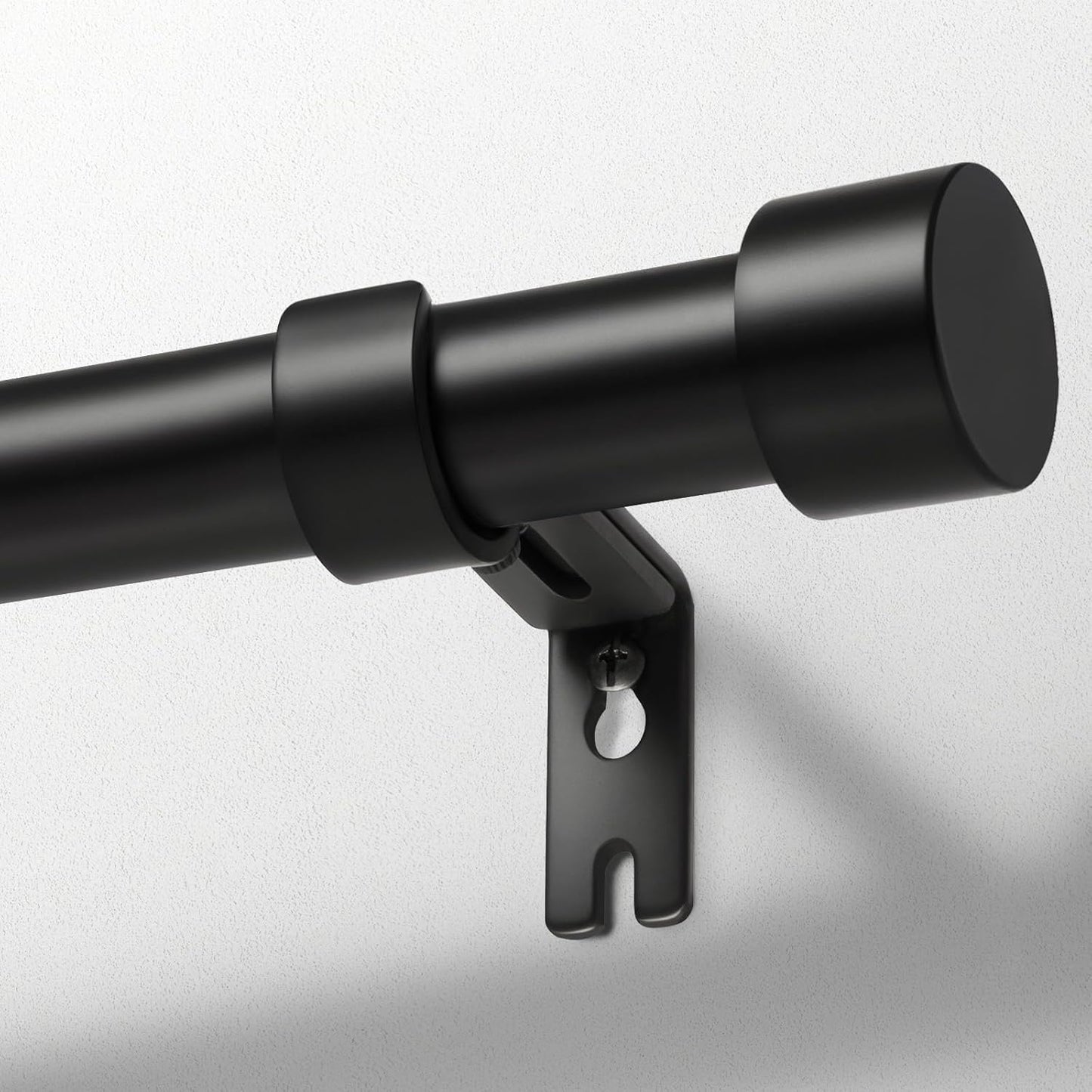 Zeerobee Curtain Rods for Windows 32 to 240 - Black