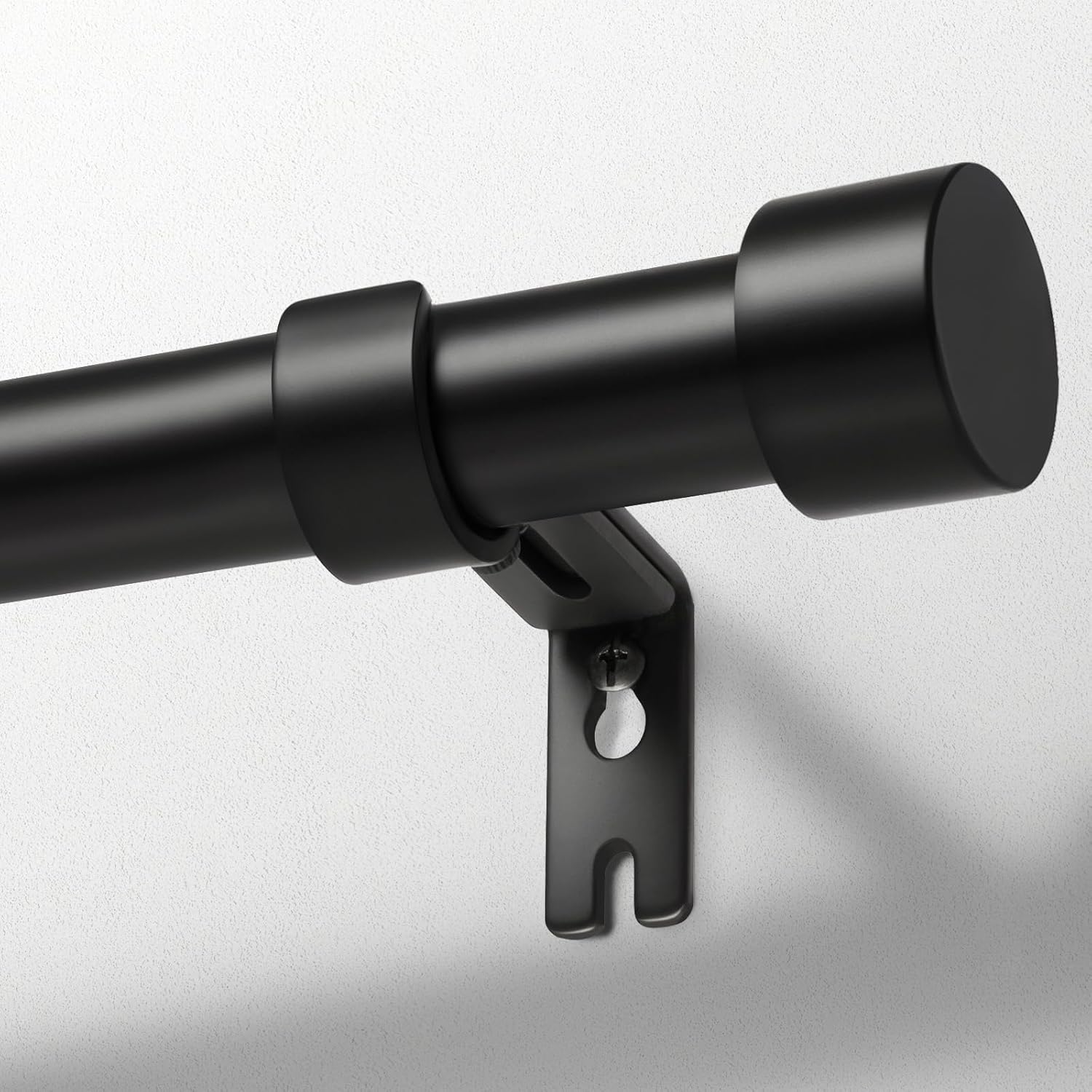 Zeerobee Curtain Rods for Windows 32 to 240 - Black