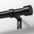 Zeerobee Adjustable Curtain Rods for Windows 32 to 168 in Black