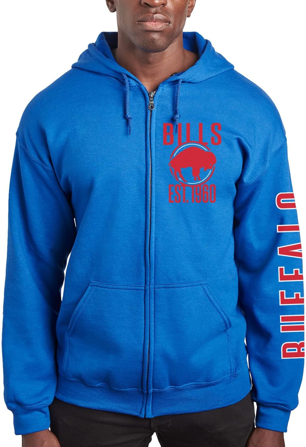 NFL MVP Zip Hoodie - Unisex Adult Hooded Sweatshirt for Fans