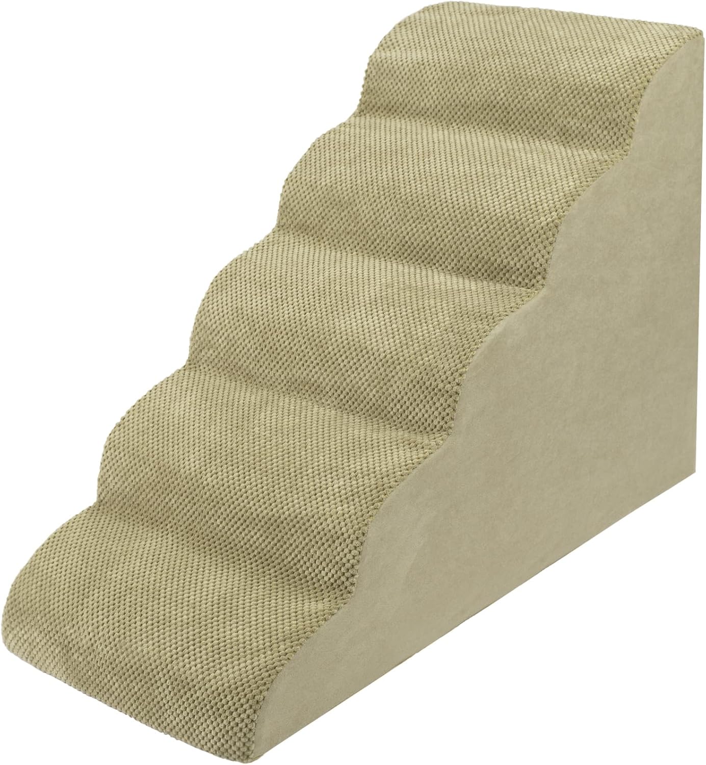 5 Steps Dog Stairs for Bed - High Density Pet Steps for Small Dogs